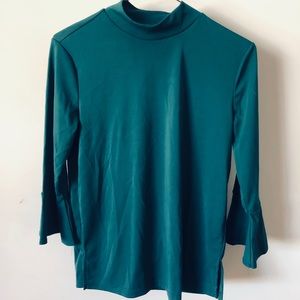 Nordstrom Teal turtle neck top